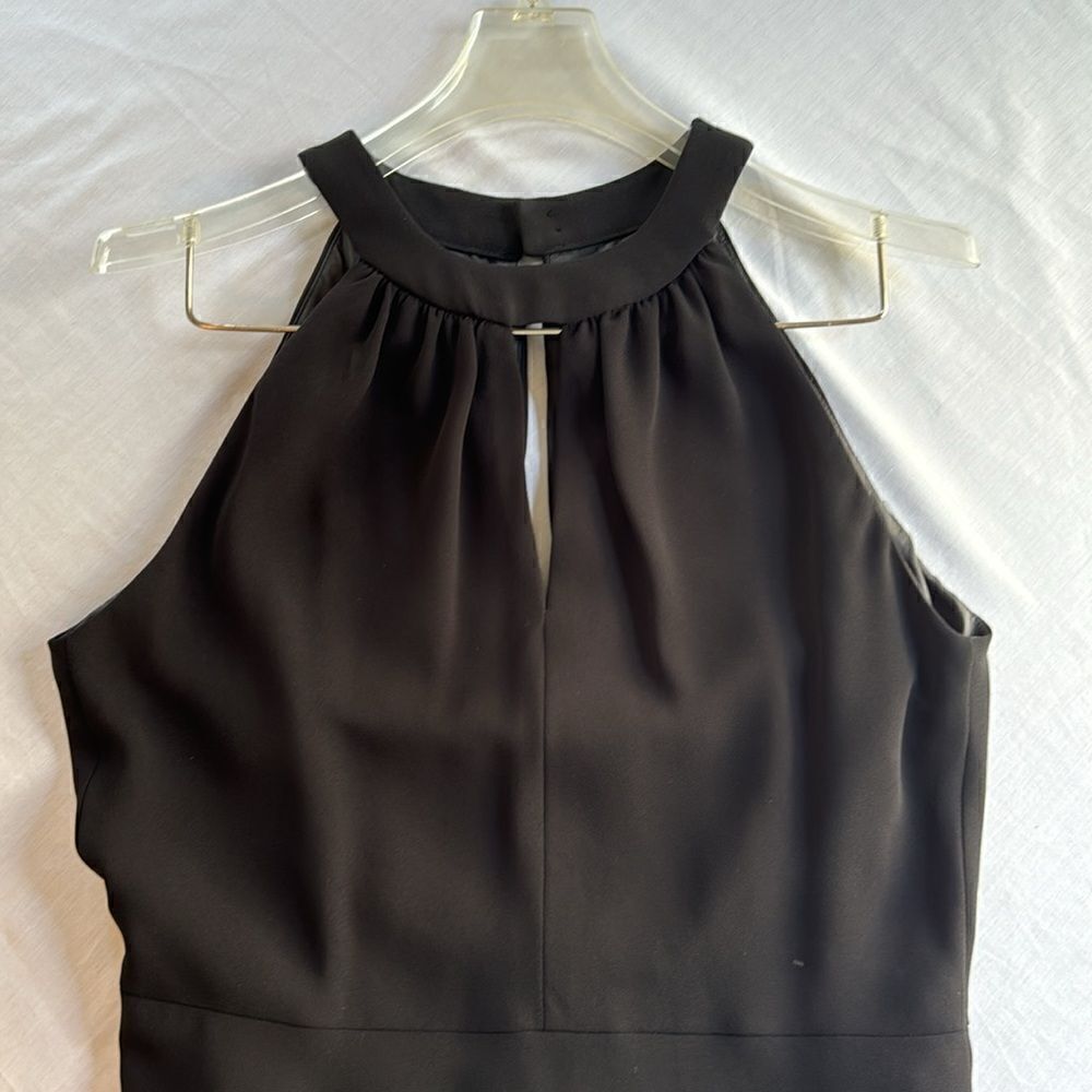 Evan Picone black  formal cocktail halter neck keyhole  lined sheath dress  8‎ - Picture 4 of 7